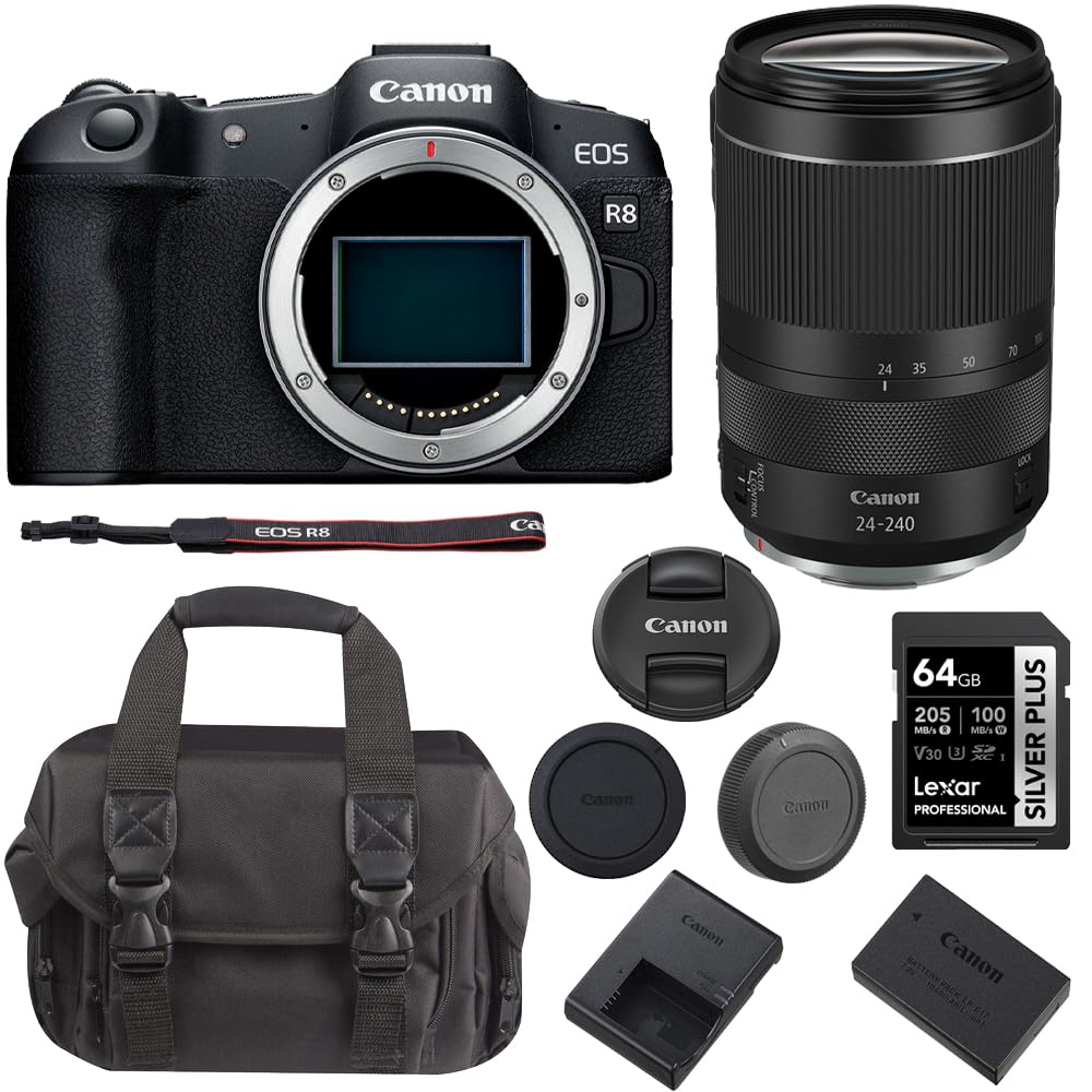 Amazon.com : Canon EOS R8 Full Frame Mirrorless Camera with RF 24